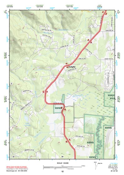 46123NE Page 12 Chehalis River Topo Preview 1
