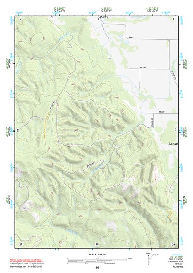 46123NE Page 16 Chehalis River Topo Preview 1