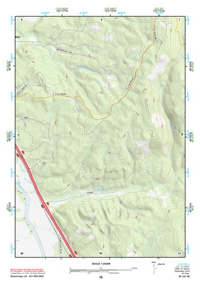 46123NE Page 18 Chehalis River Topo Preview 1