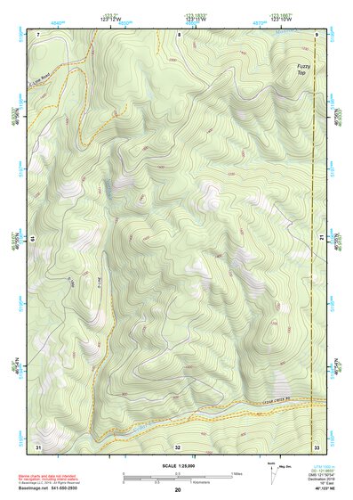 46123NE Page 20 Chehalis River Topo Preview 1