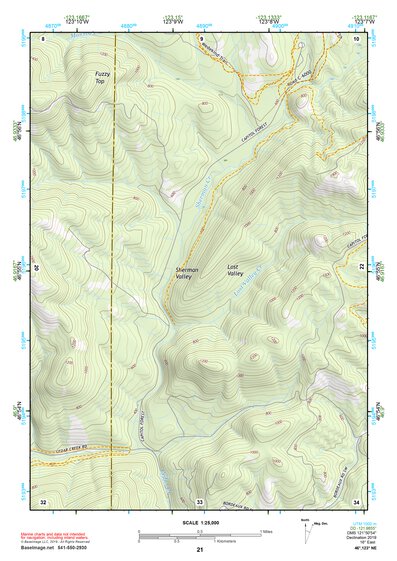 46123NE Page 21 Chehalis River Topo Preview 1