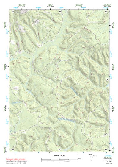 46123NE Page 27 Chehalis River Topo Preview 1