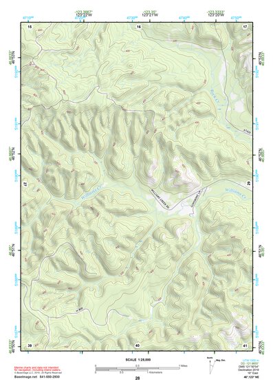 46123NE Page 28 Chehalis River Topo Preview 1
