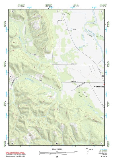 46123NE Page 29 Chehalis River Topo Preview 1