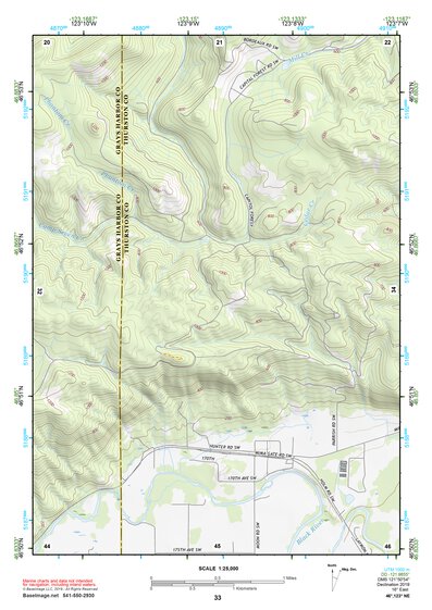 46123NE Page 33 Chehalis River Topo Preview 1