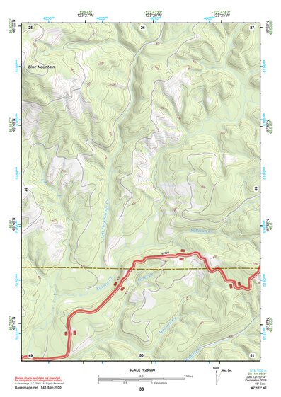 46123NE Page 38 Chehalis River Topo Preview 1