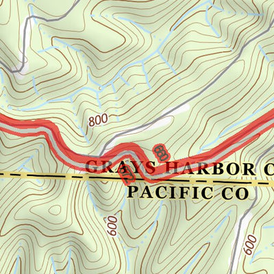 46123NE Page 39 Chehalis River Topo Preview 3
