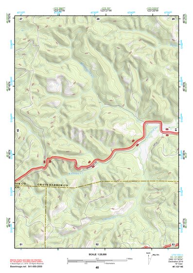 46123NE Page 40 Chehalis River Topo Preview 1