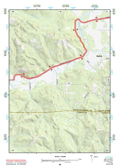 46123NE Page 42 Chehalis River Topo Preview 1