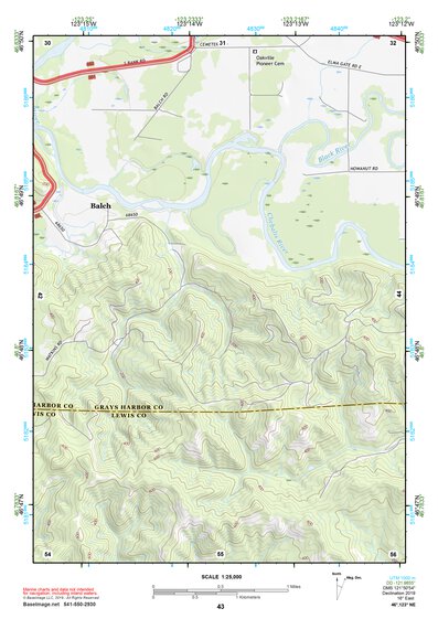 46123NE Page 43 Chehalis River Topo Preview 1