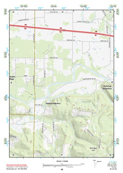 46123NE Page 45 Chehalis River Topo Preview 1