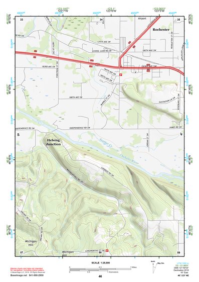 46123NE Page 46 Chehalis River Topo Preview 1