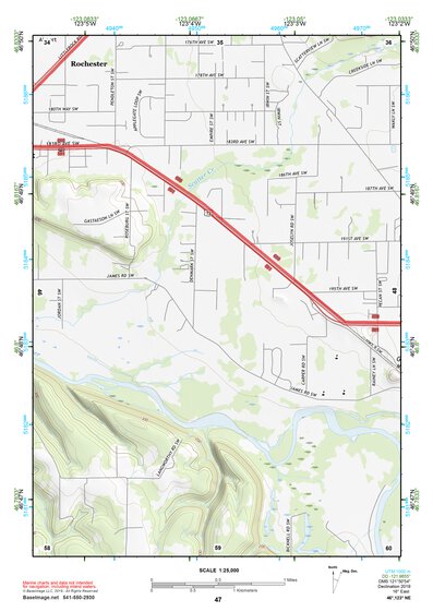 46123NE Page 47 Chehalis River Topo Preview 1