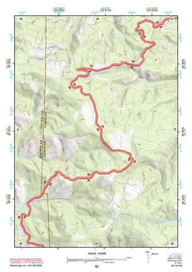 46123NE Page 52 Chehalis River Topo Preview 1