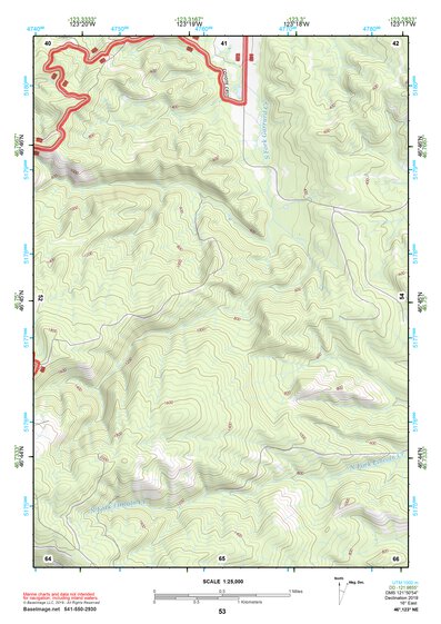 46123NE Page 53 Chehalis River Topo Preview 1