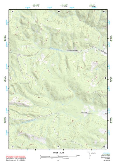 46123NE Page 54 Chehalis River Topo Preview 1