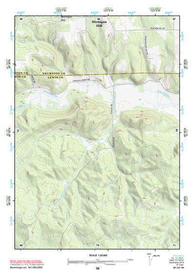 46123NE Page 58 Chehalis River Topo Preview 1