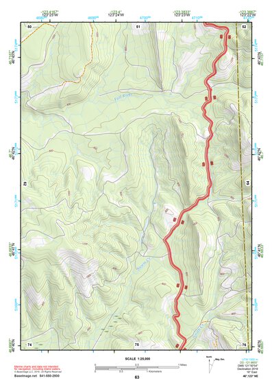 46123NE Page 63 Chehalis River Topo Preview 1
