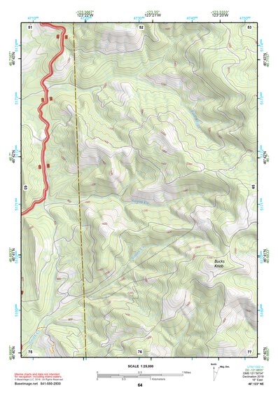 46123NE Page 64 Chehalis River Topo Preview 1