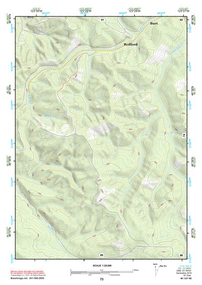 46123NE Page 73 Chehalis River Topo Preview 1