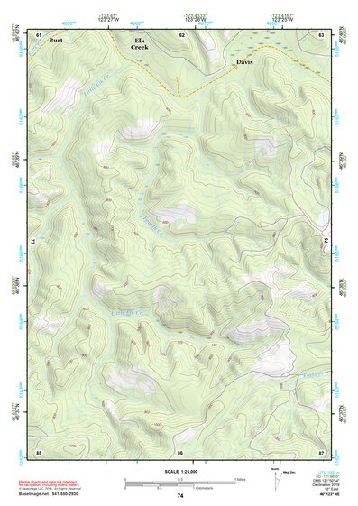 46123NE Page 74 Chehalis River Topo Preview 1