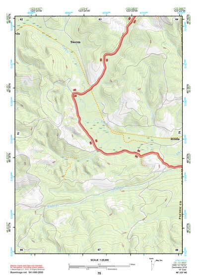 46123NE Page 75 Chehalis River Topo Preview 1