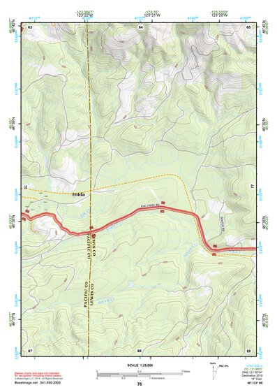 46123NE Page 76 Chehalis River Topo Preview 1