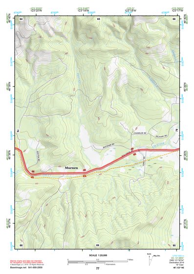 46123NE Page 77 Chehalis River Topo Preview 1
