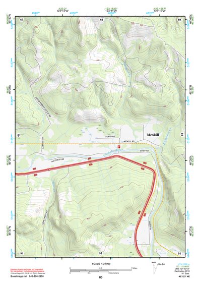 46123NE Page 80 Chehalis River Topo Preview 1