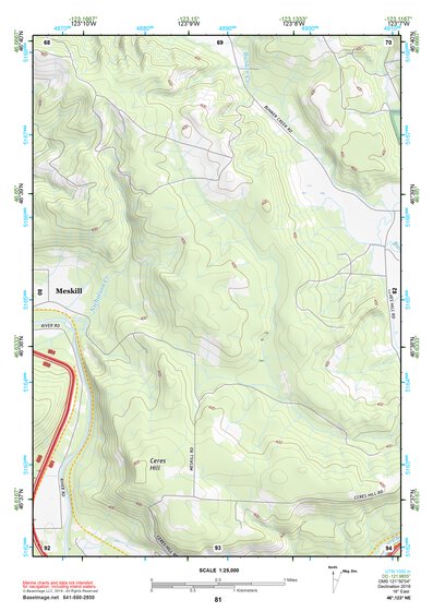 46123NE Page 81 Chehalis River Topo Preview 1