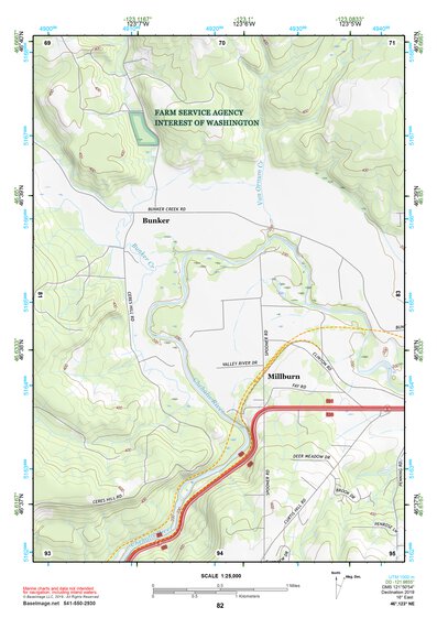 46123NE Page 82 Chehalis River Topo Preview 1