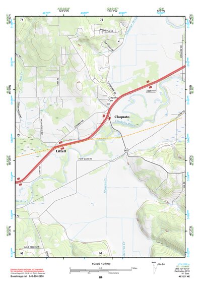 46123NE Page 84 Chehalis River Topo Preview 1