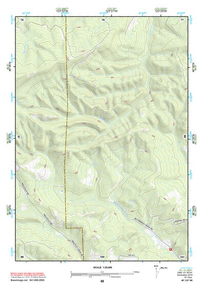 46123NE Page 88 Chehalis River Topo Preview 1
