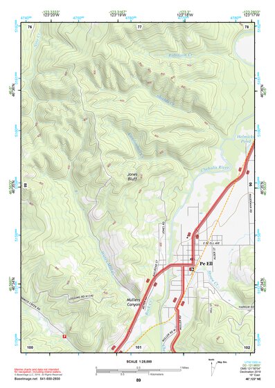 46123NE Page 89 Chehalis River Topo Preview 1