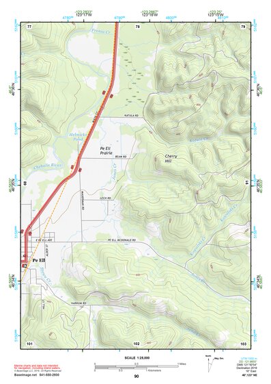 46123NE Page 90 Chehalis River Topo Preview 1