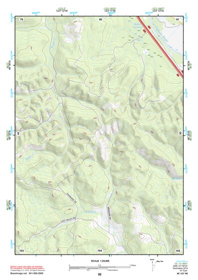 46123NE Page 92 Chehalis River Topo Preview 1