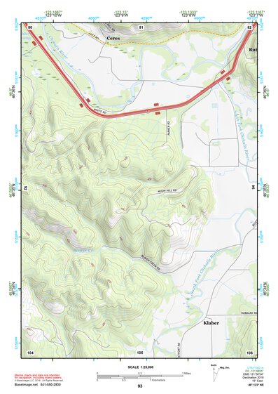 46123NE Page 93 Chehalis River Topo Preview 1