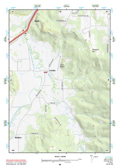 46123NE Page 94 Chehalis River Topo Preview 1