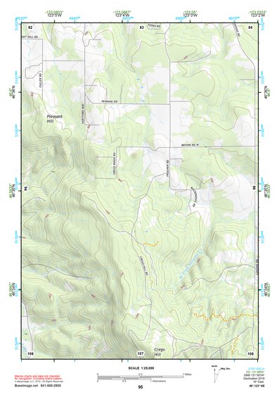 46123NE Page 95 Chehalis River Topo Preview 1