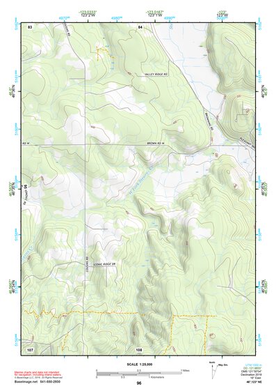 46123NE Page 96 Chehalis River Topo Preview 1