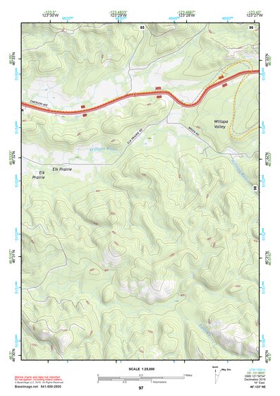 46123NE Page 97 Chehalis River Topo Preview 1