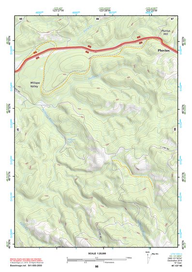 46123NE Page 98 Chehalis River Topo Preview 1