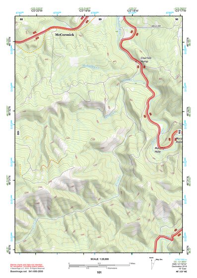 46123NE Page 101 Chehalis River Topo Preview 1