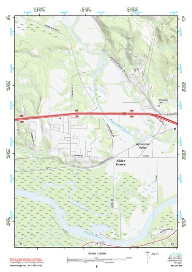 46123NW Page 9 Chehalis River Topo Preview 1