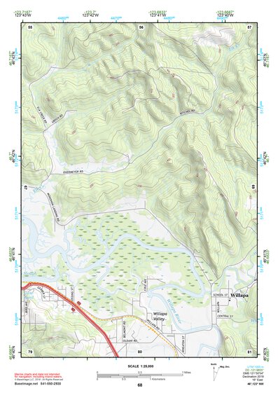 46123NW Page 68 Chehalis River Topo Preview 1