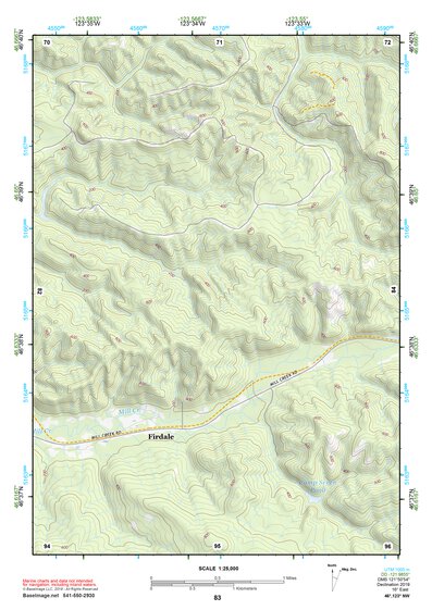 46123NW Page 83 Chehalis River Topo Preview 1