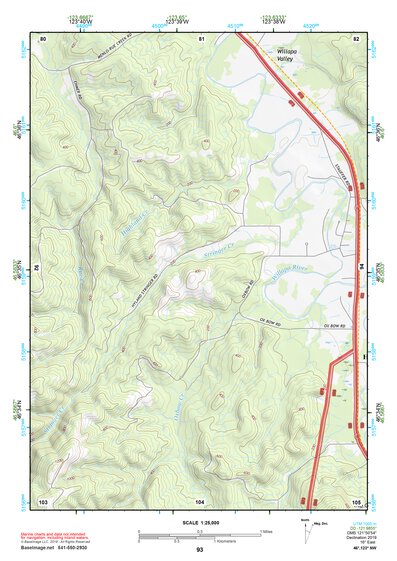 46123NW Page 93 Chehalis River Topo Preview 1