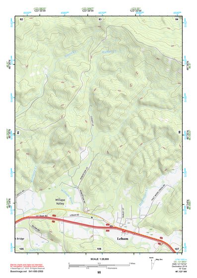 46123NW Page 95 Chehalis River Topo Preview 1