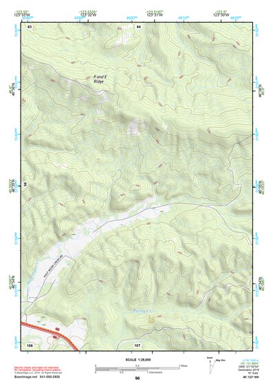 46123NW Page 96 Chehalis River Topo Preview 1