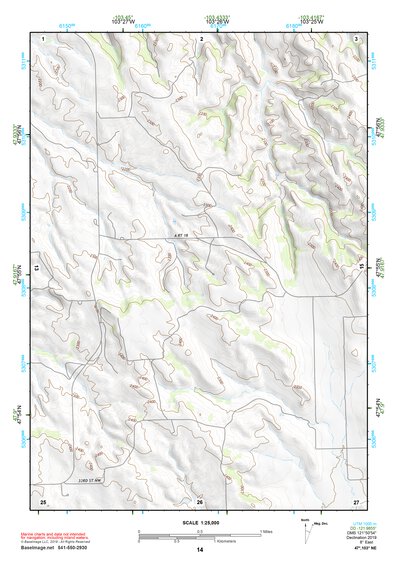 47103NE Page 14 Watford City Topo Preview 1